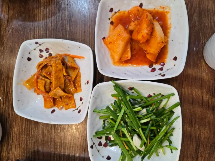 Side dishes laid out on the table