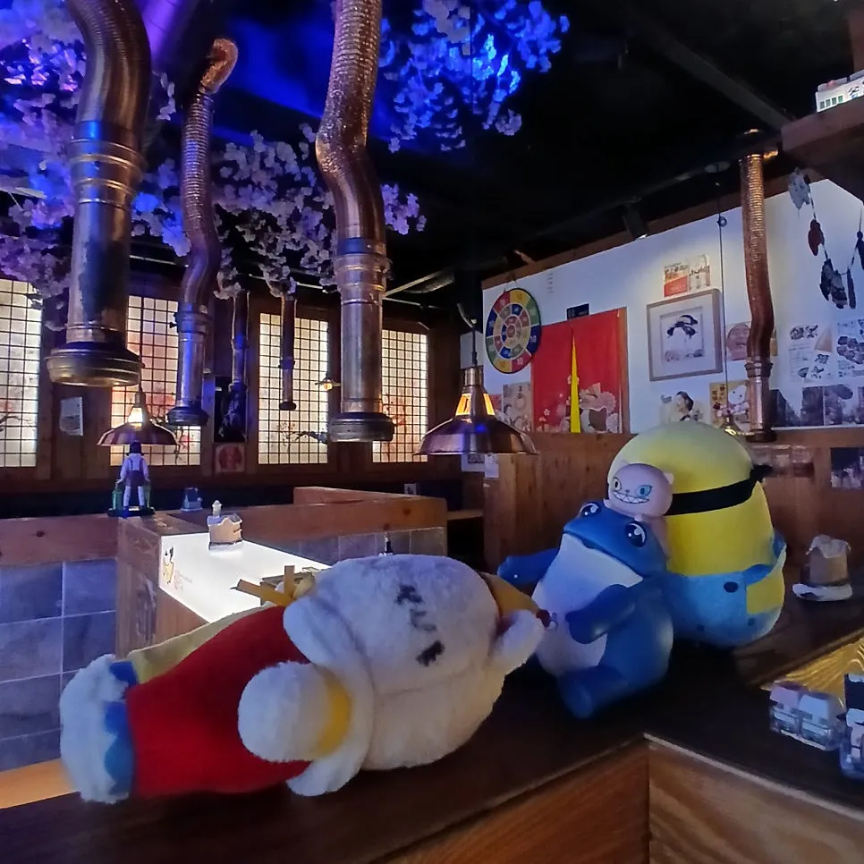 Interior booth seating at Yukhoe Gongjakso Sejong University branch