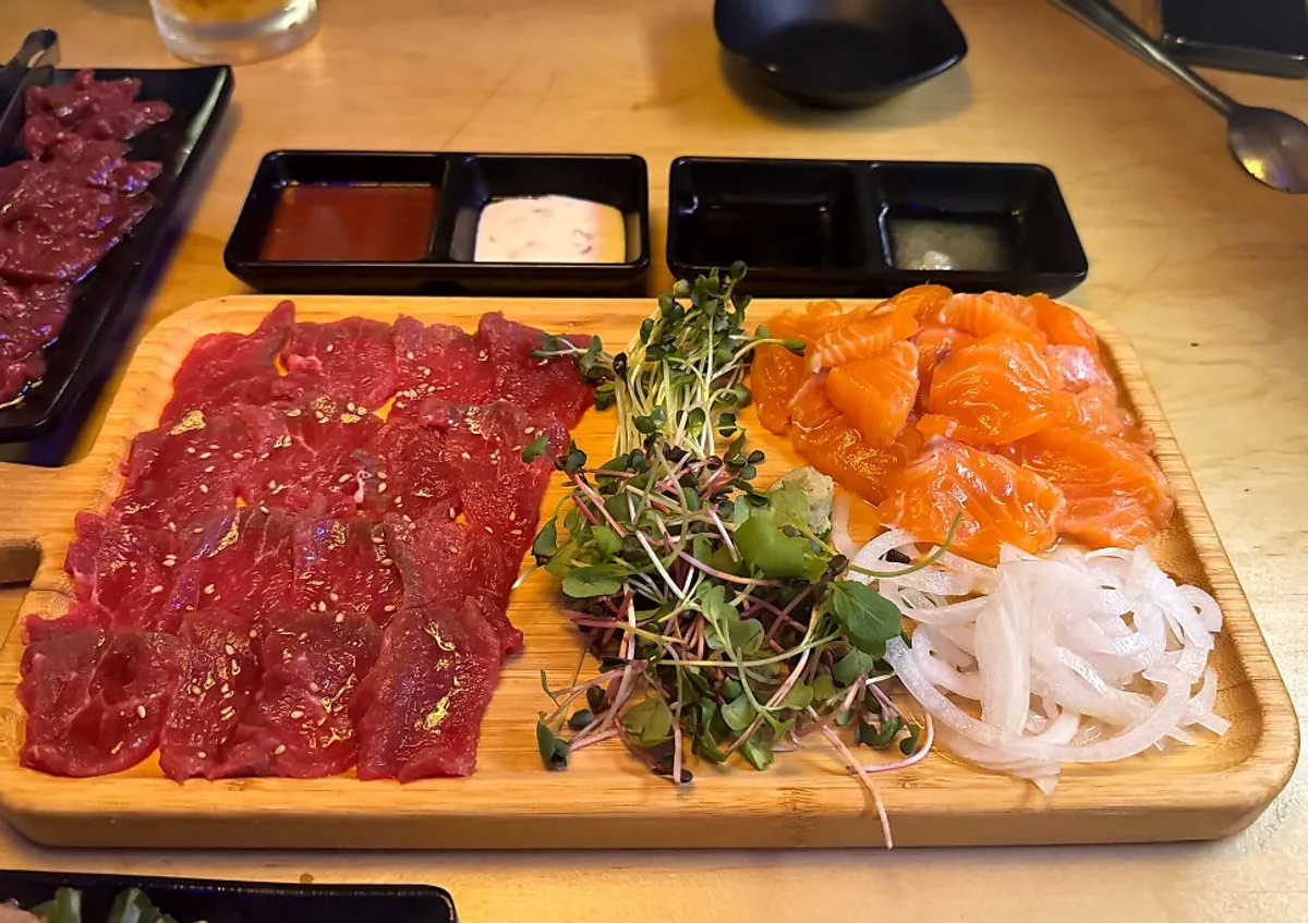 Full spread of the set menu at Yukhoe Gongjakso Sejong University branch