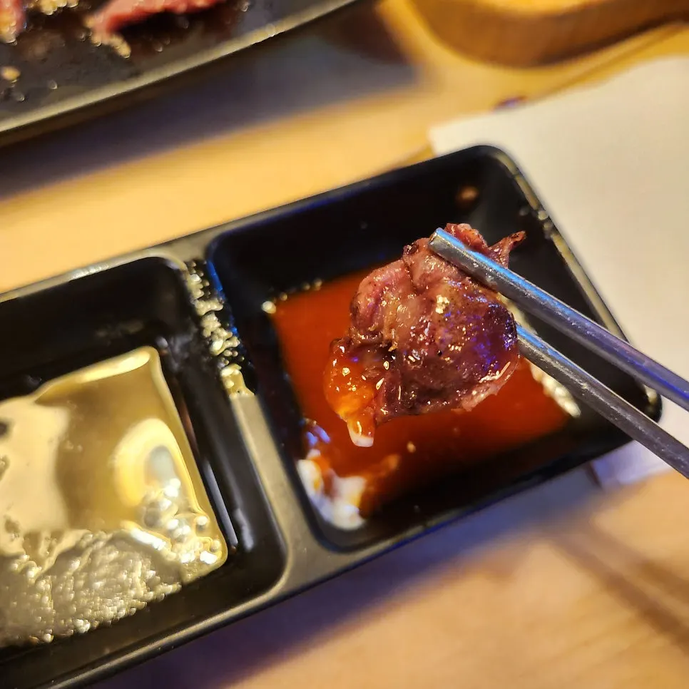 술안주로 곁들인 꼬치 5개