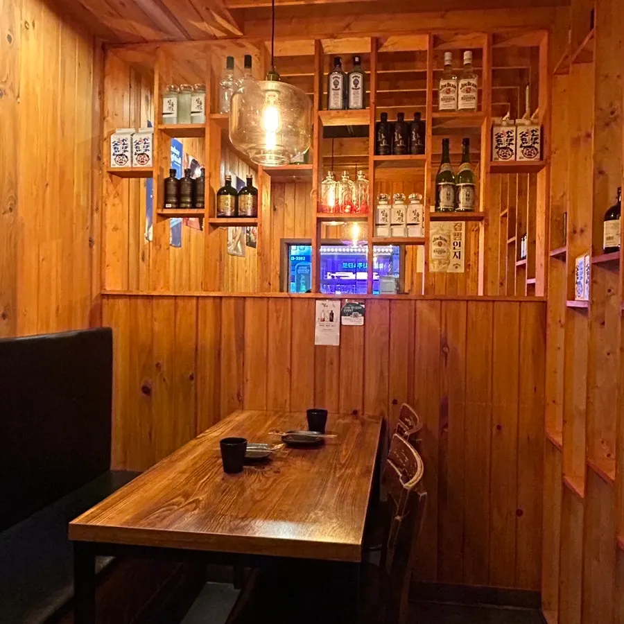 Cozy seating inside the restaurant