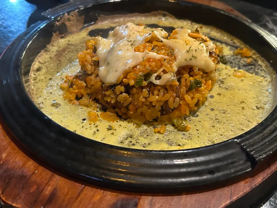 Nasi goreng kimchi yang ditambah pesan