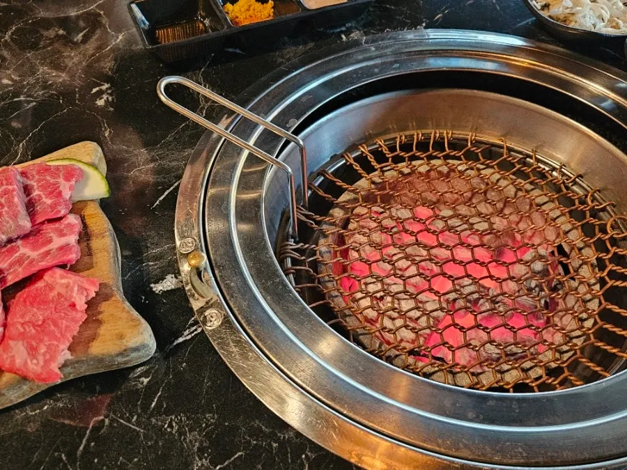 양갈비 양념갈비 진갈비 2인 갈비세트 접시