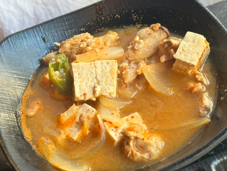 Doenjang jjigae included in the set