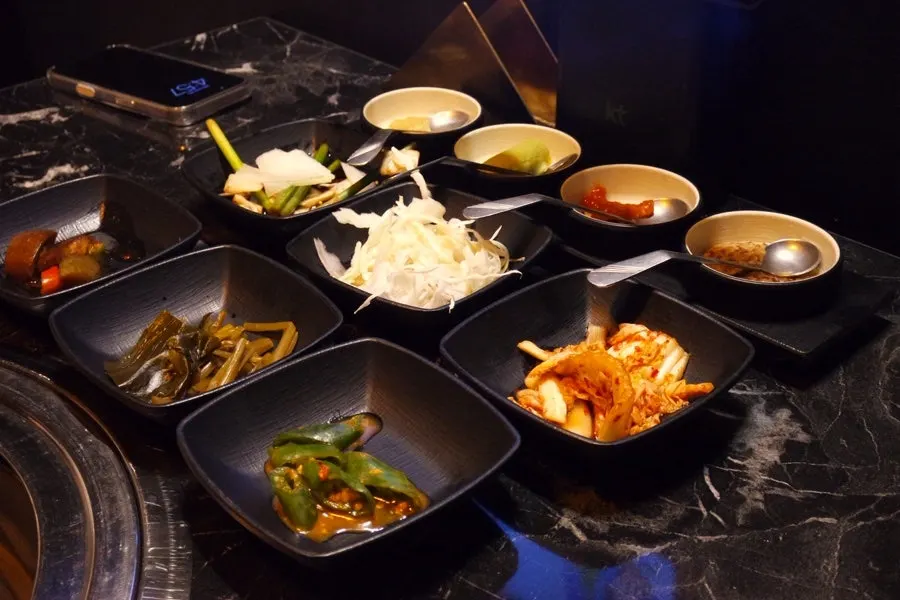 Side dish plate served with meat