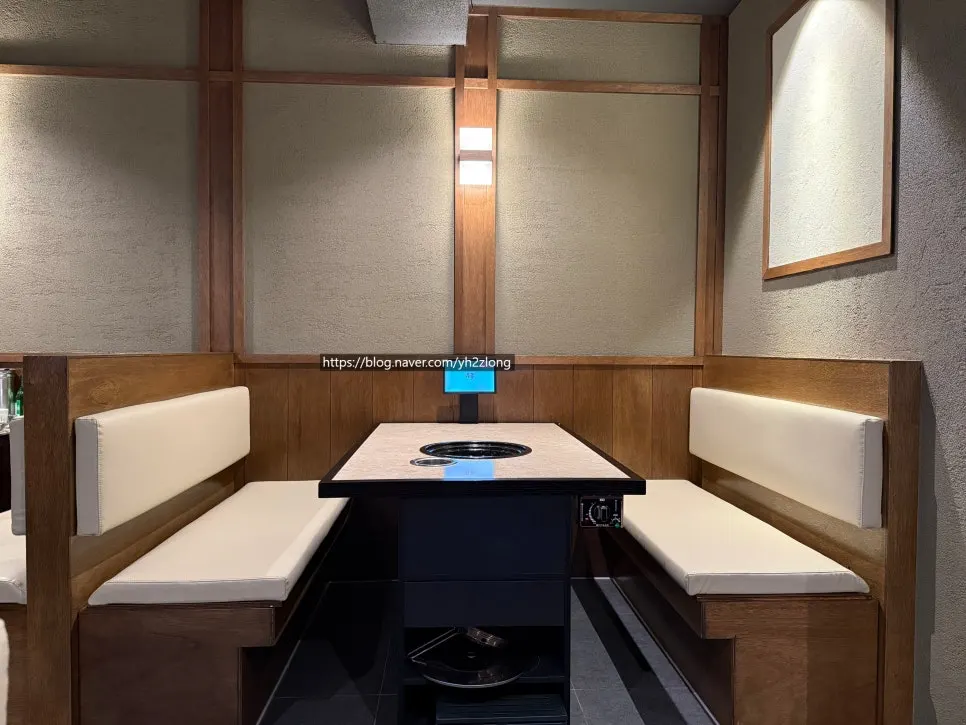 Upscale interior design of the BBQ restaurant