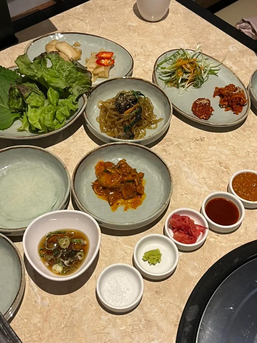 Raw Hanwoo pork mixed set with pork belly, pork neck and skirt meat