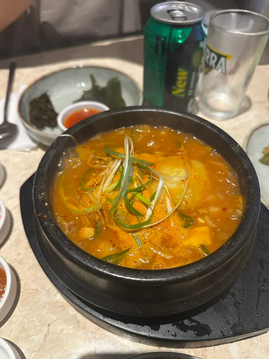 Fully cooked meat plated separately