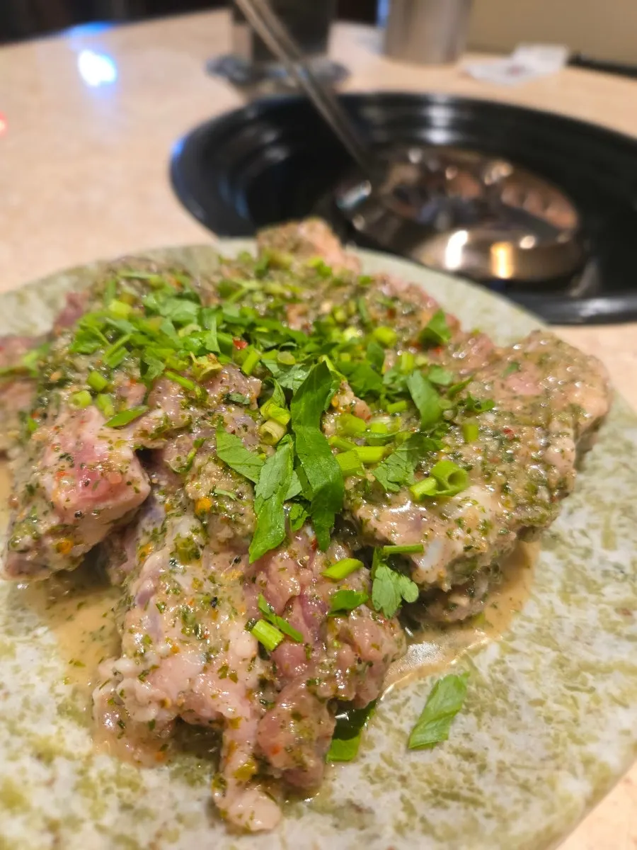 Shrek Galbi for two, pre-trimmed for grilling