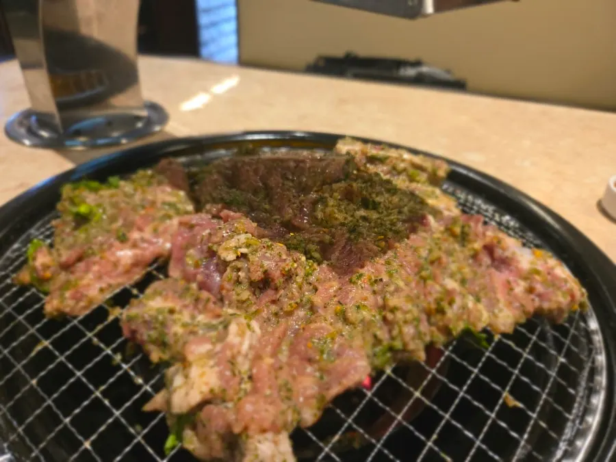 Shrek Galbi grilled to a golden brown