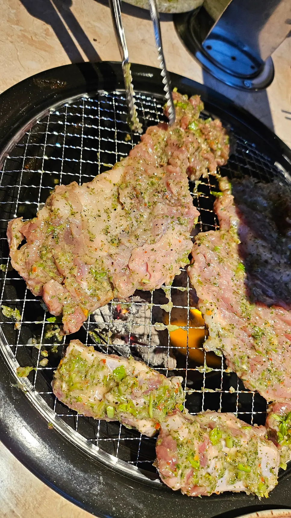 Shrek Galbi that stays green even after grilling