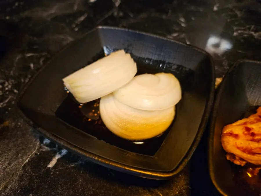 Plate of pickled side dishes