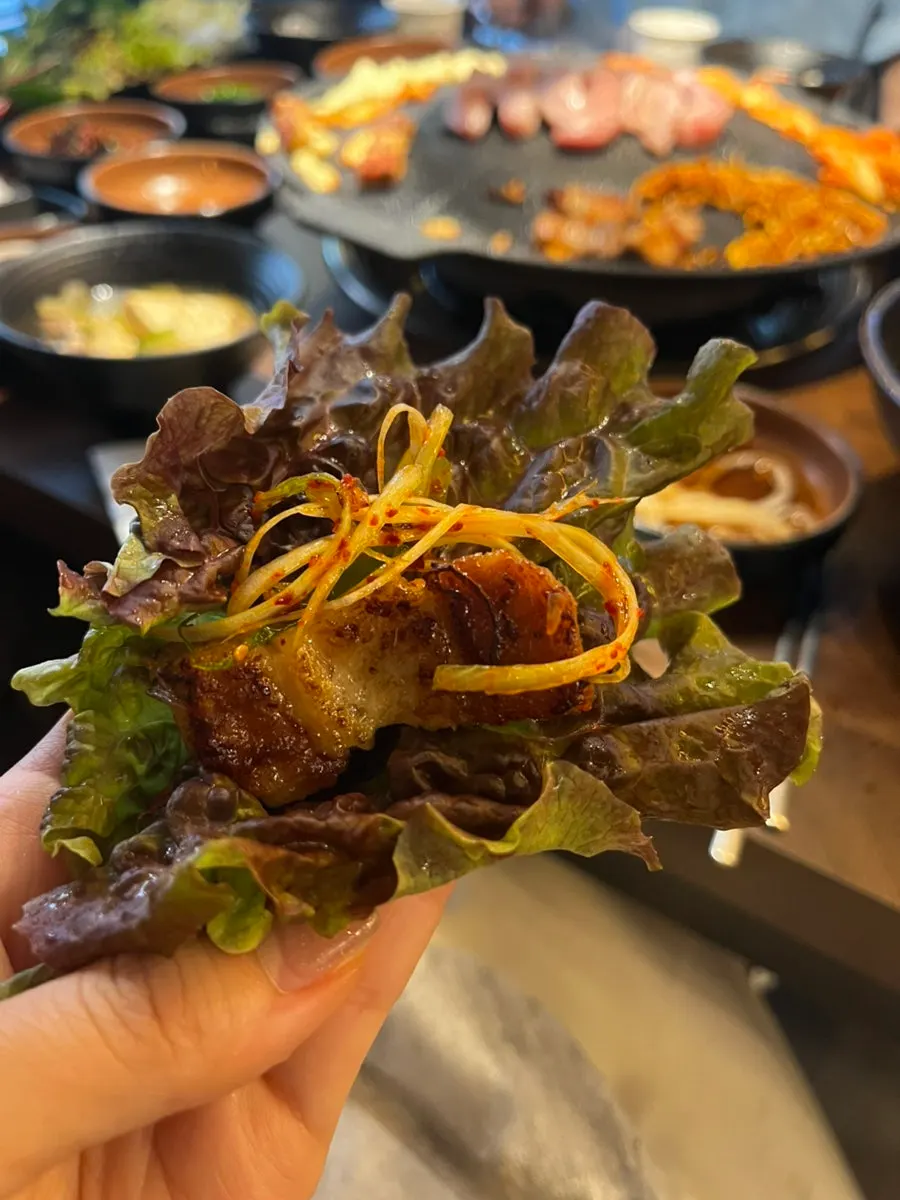 A piece of pork jowl with golden brown exterior