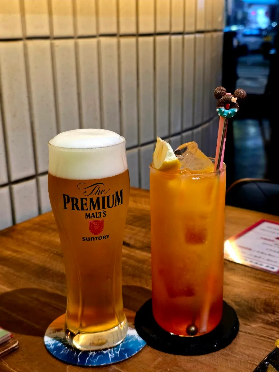 산토리 더 프리미엄 몰츠 생맥주 한 잔