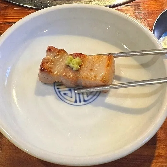 Ogyeopsal and omija sauce at Yuk Tongnyeong Gyodae Branch
