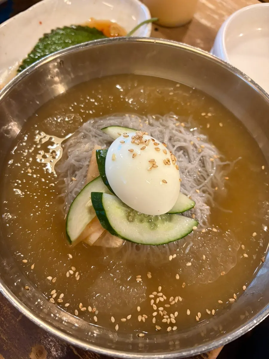 마무리로 주문한 물냉면