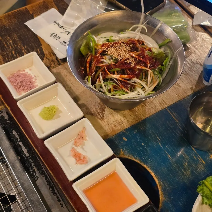 House-made pickled perilla leaves side dish