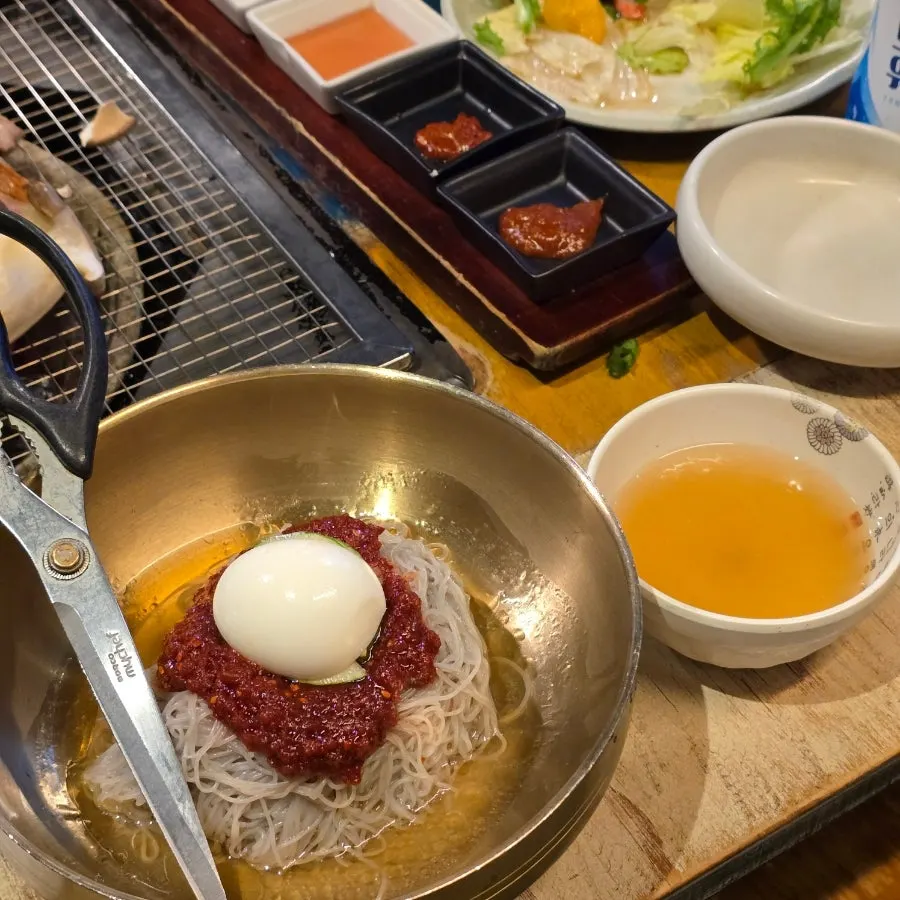 Bibim noodles at Yuktongnyeong Myeongdong Main Branch