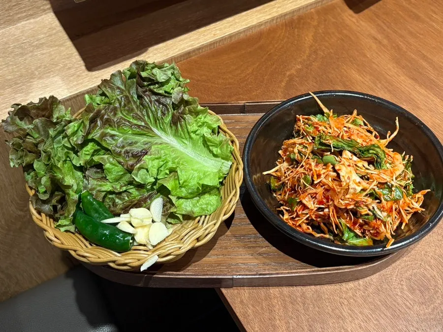 Wrap vegetables and cabbage salad basic side dishes
