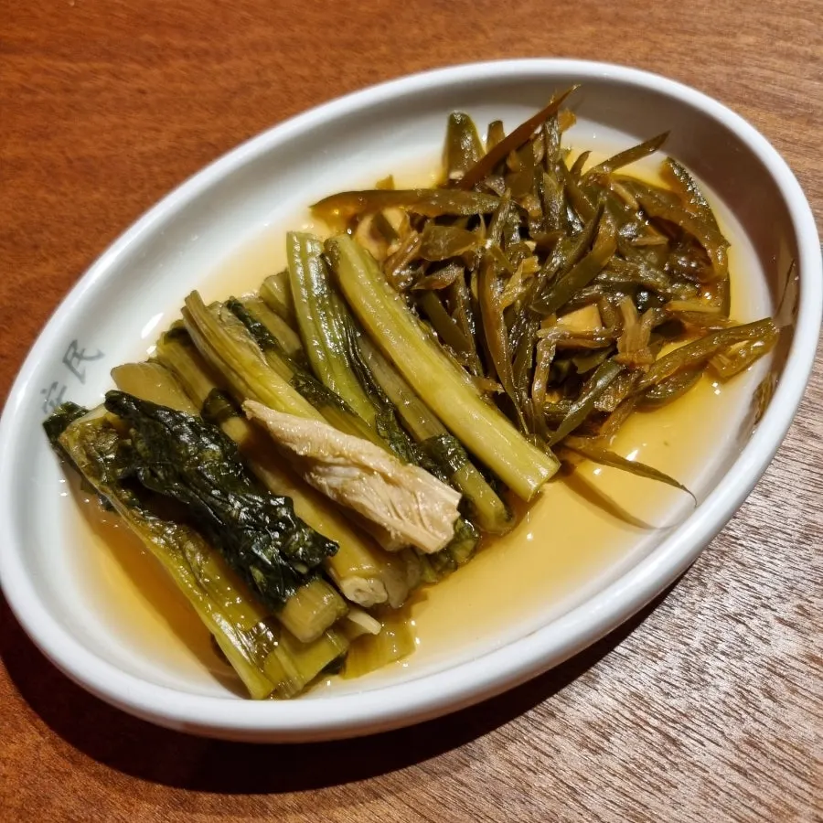 마늘지와 유자생강, 파김치 반찬