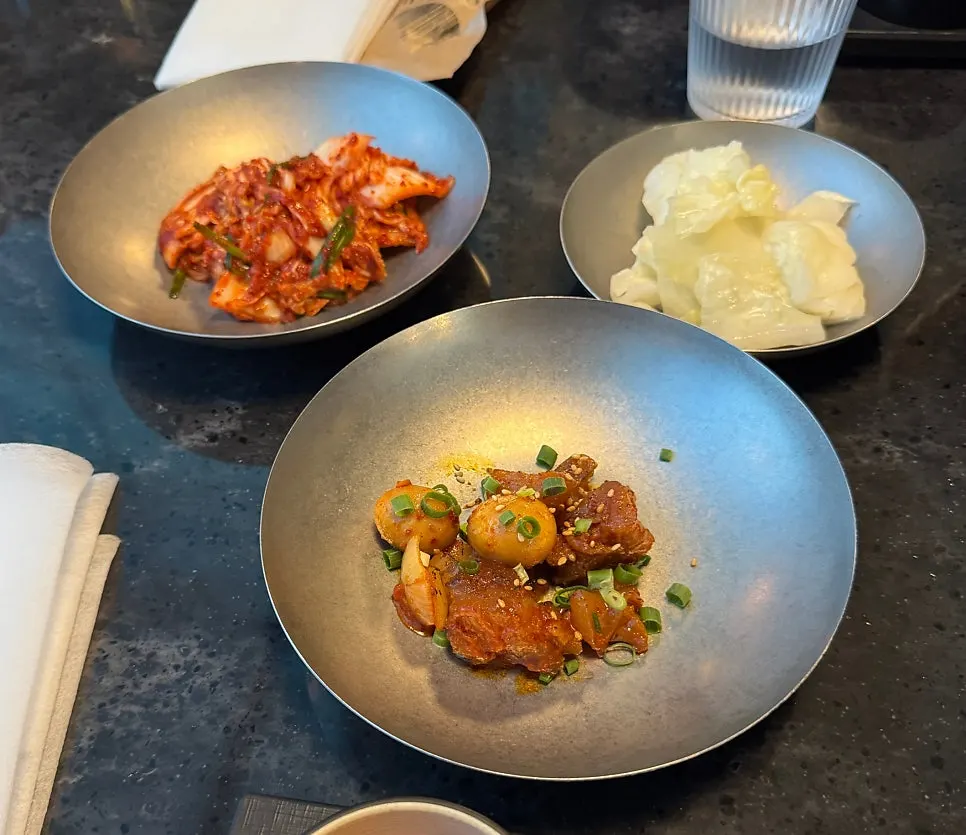 Tableware set on the table at Yunseul