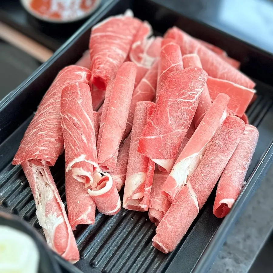 Pot of clear anchovy broth shabu-shabu