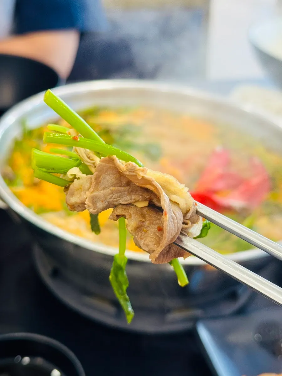 Plate of crunchy kong-simchae vegetables