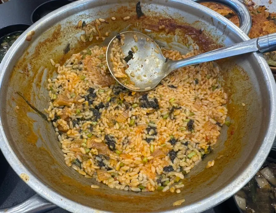 Fried rice finish to the meal