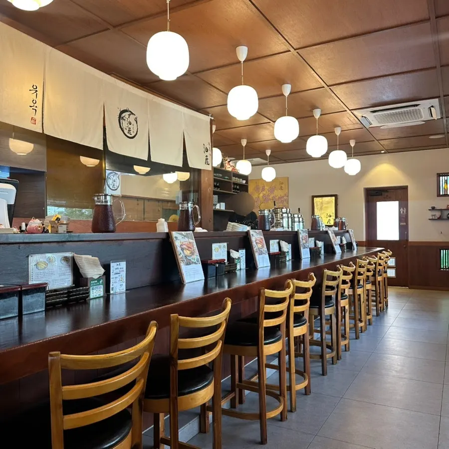 View of the bar seating inside Yuok