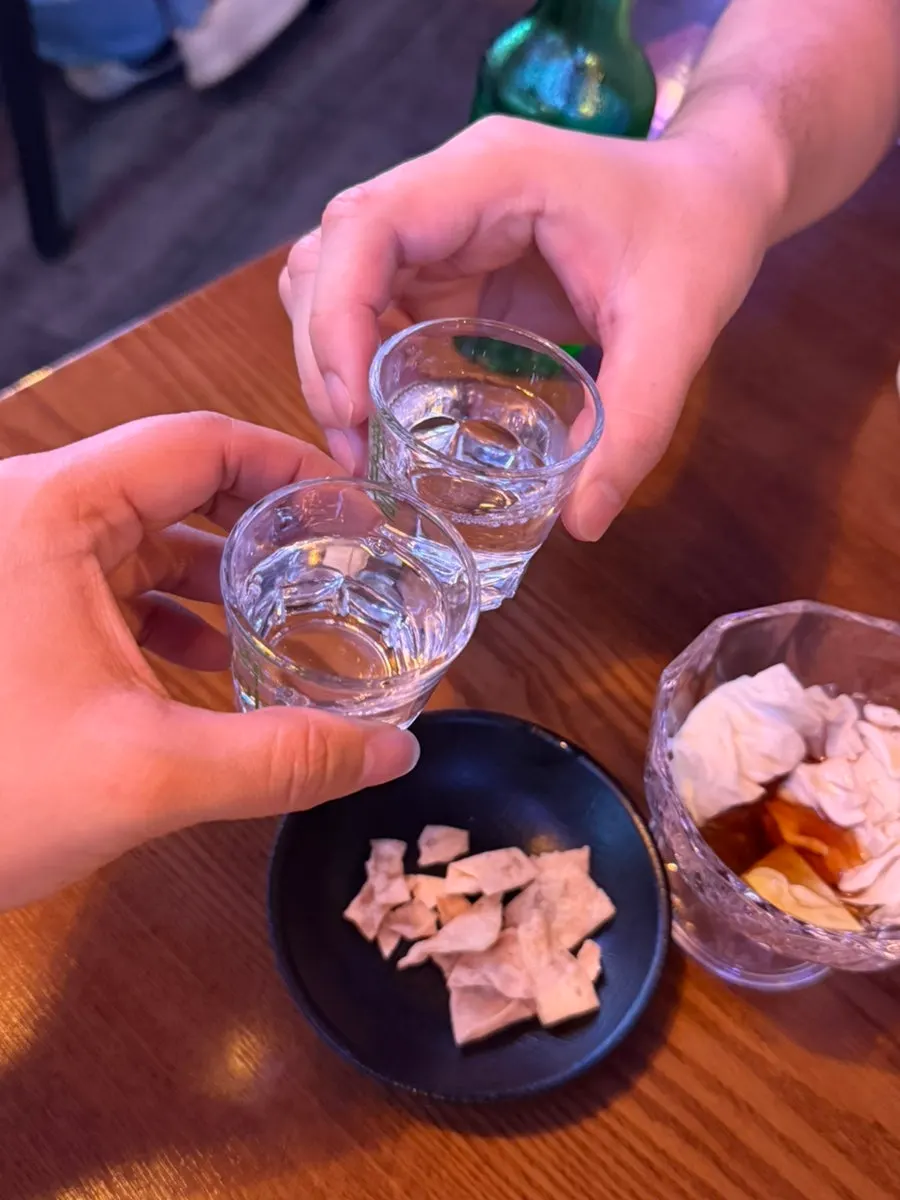 Basic side dishes: tofu chips and cabbage with yuzu ponzu