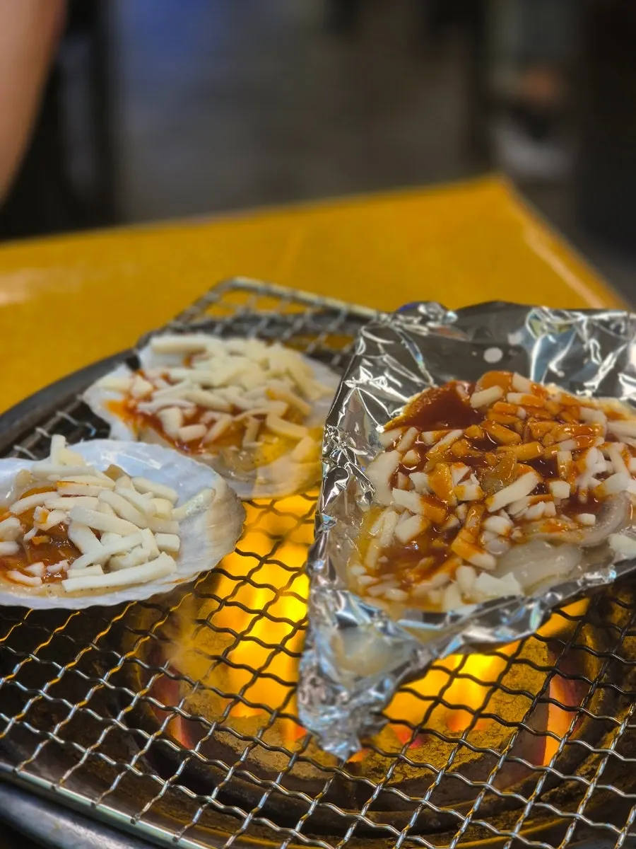 맛보기 조개구이 구성