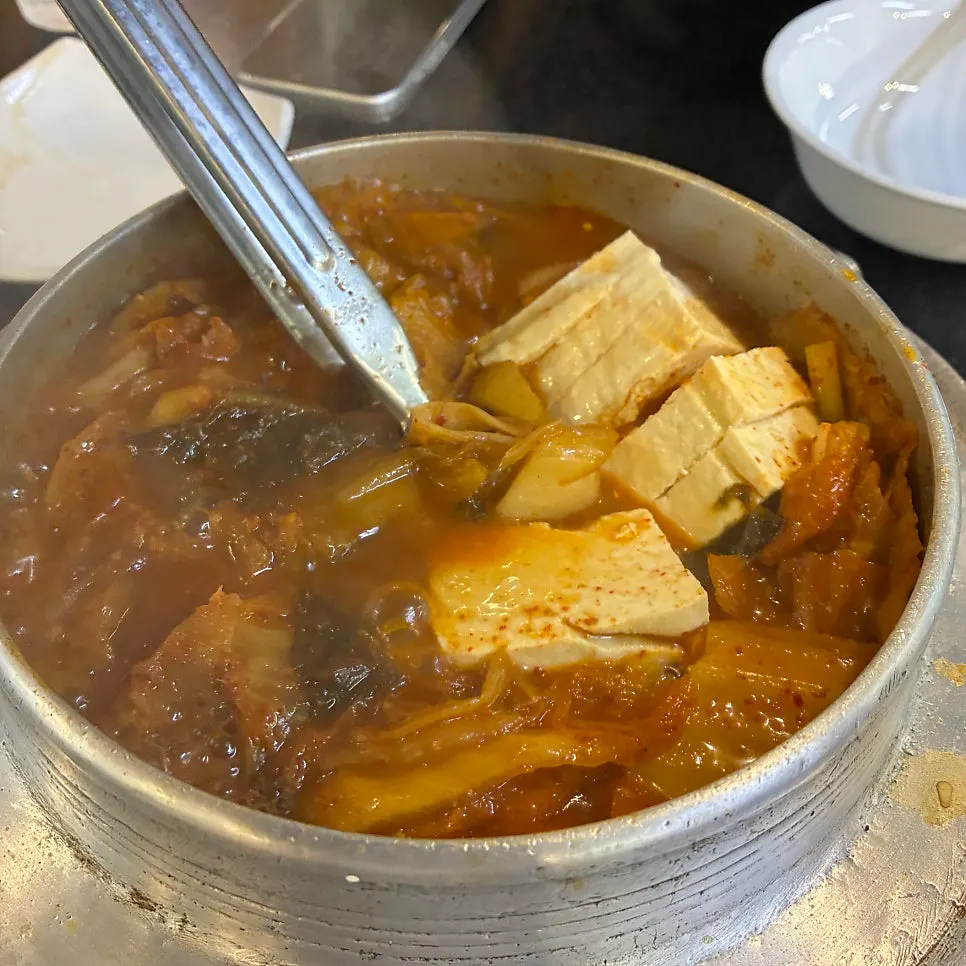 Tofu extra de la barra de autoservicio