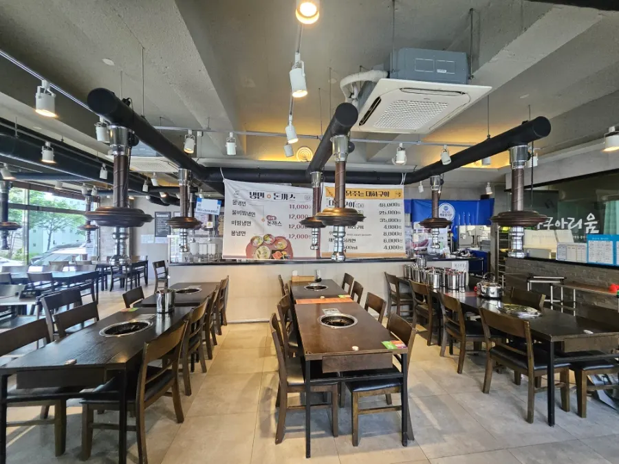 Restaurant interior with a spacious dining area