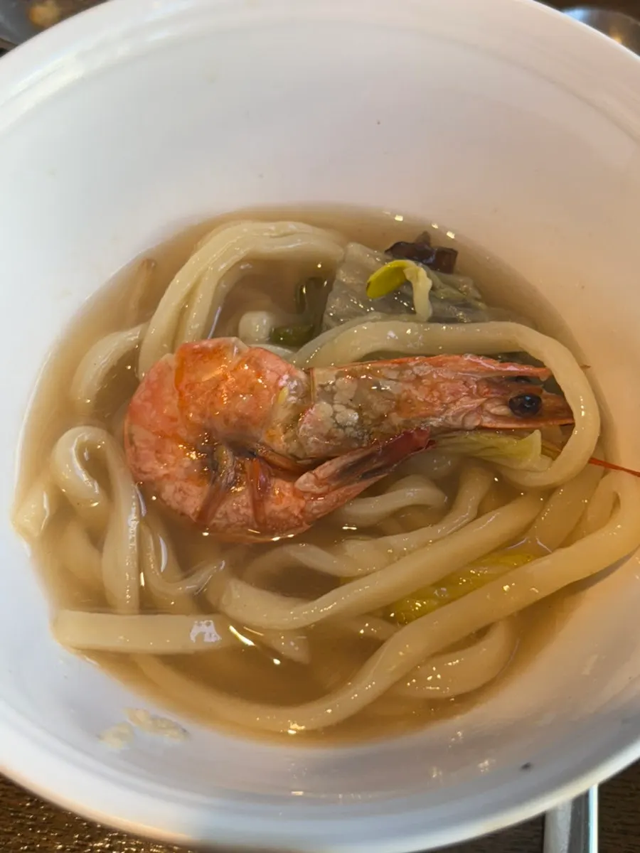 쫄깃하게 익힌 칼국수 면 사진