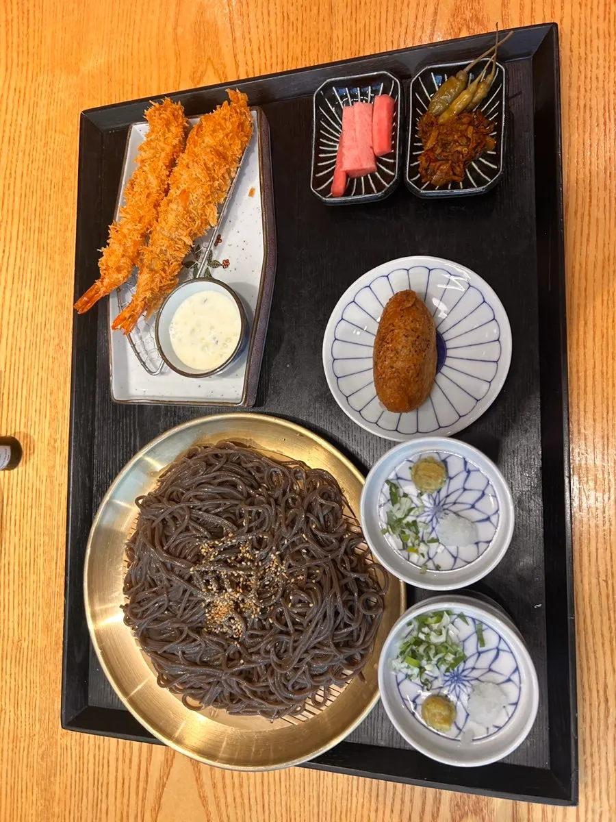 두 개로 나온 소바 쯔유