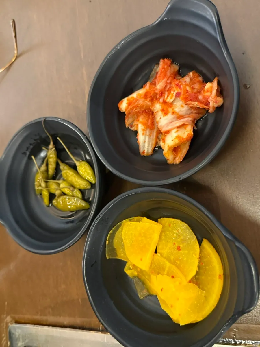 Plate of vegetables brought from the self-serve bar