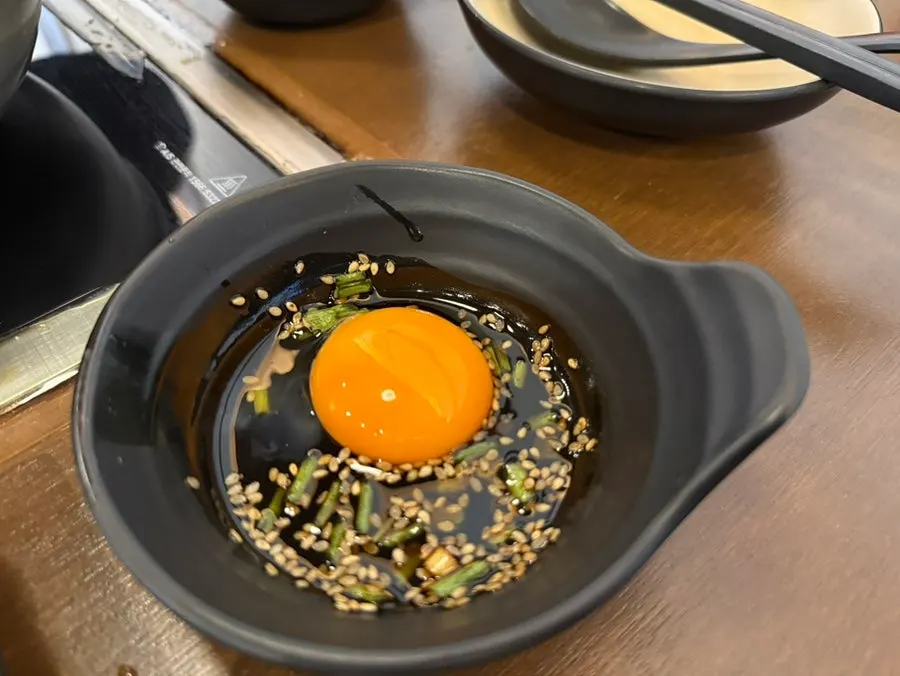 Three types of side dishes served