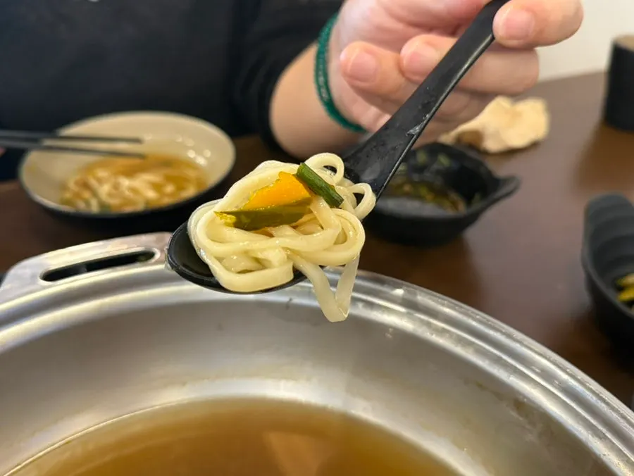 Savory porridge made to finish the broth