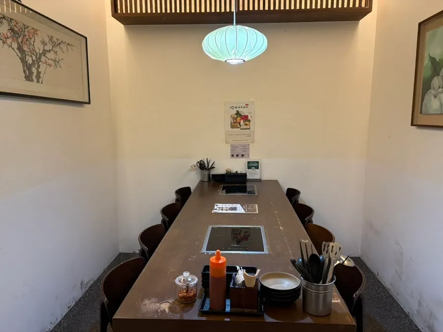 Entrance to the group room at the back of the hall