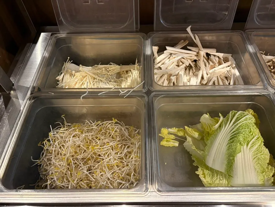 Unlimited vegetable self-bar