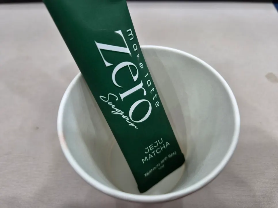 Stick matcha latte for work and travel