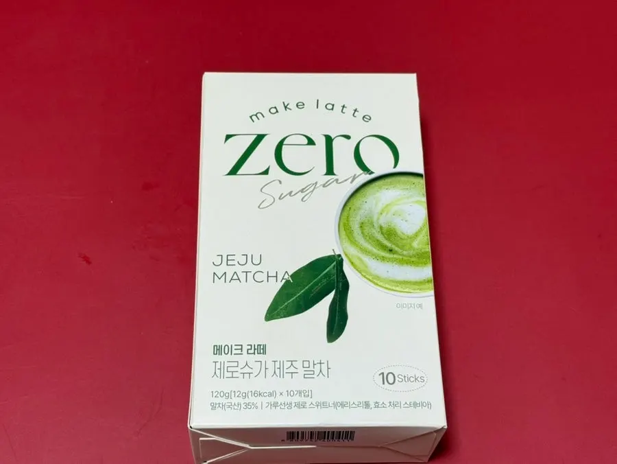 가루선생 제로슈가 제주 말차라떼 제품