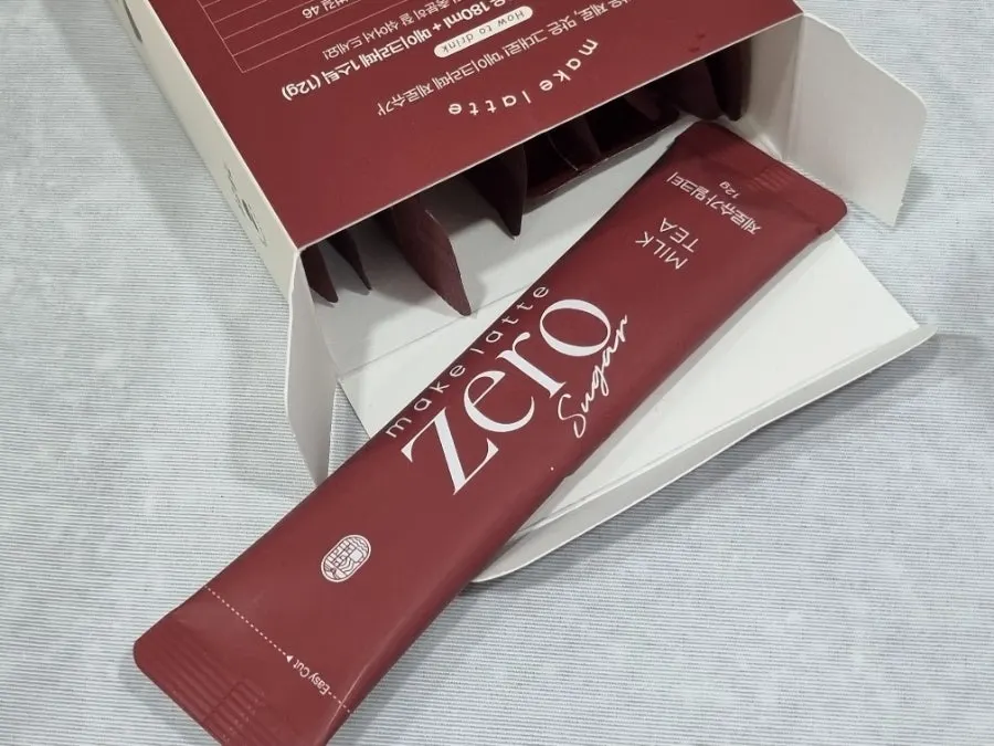 Một ly trà sữa Assam zero đường đã hoàn thành