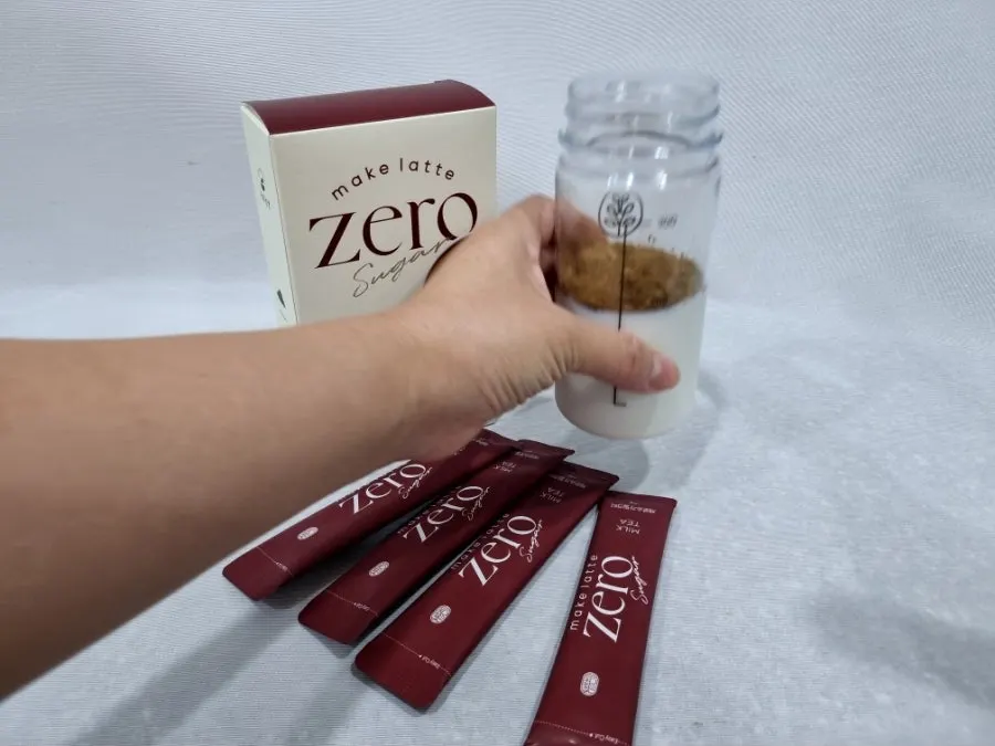 Cận cảnh trà sữa zero đường với vị hồng trà đậm