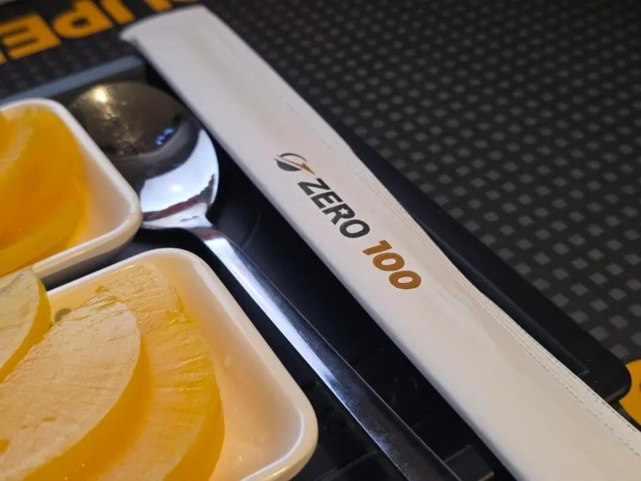 Meal set up with disposable utensils