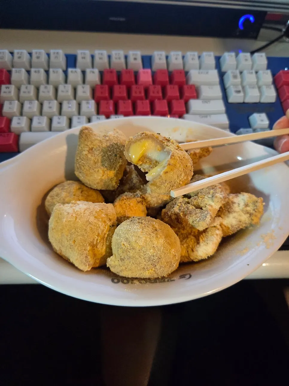 Freshly fried Ppuringkle chicken